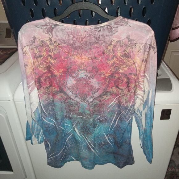 Reba Multicolor Studded Blouse - Picture 2 of 4